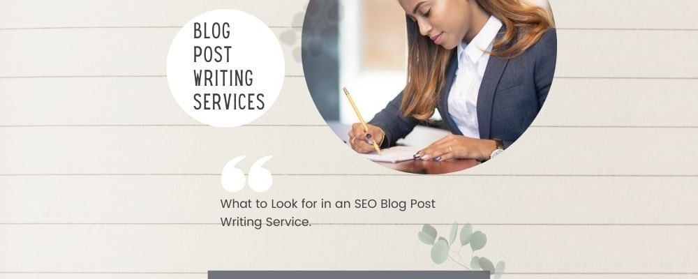 Blog post writing services